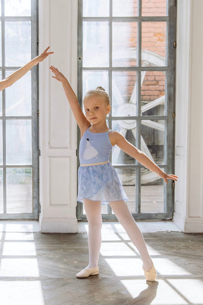 Girls tunique-skirt mini | Pastel blue