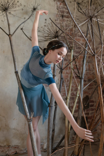 Assoluta leotard | Iced turquoise