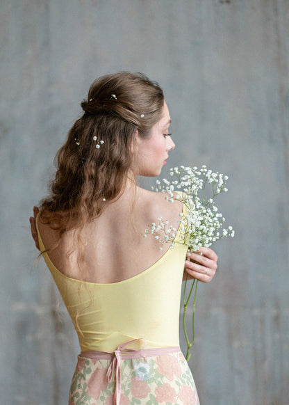 Leotard Papillion | Yellow narcissus