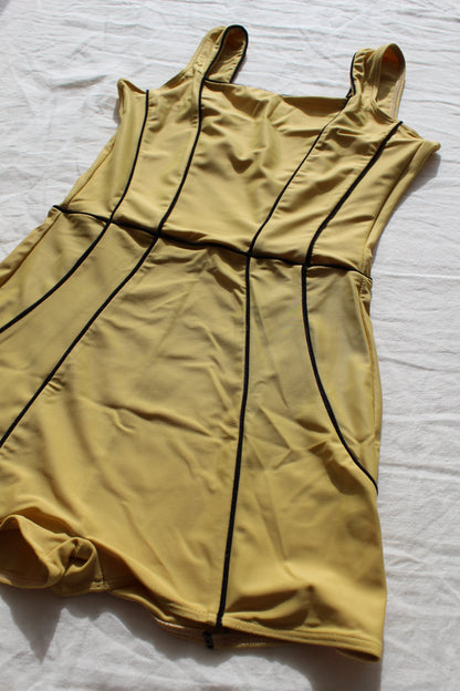 Corset leotard | Gold