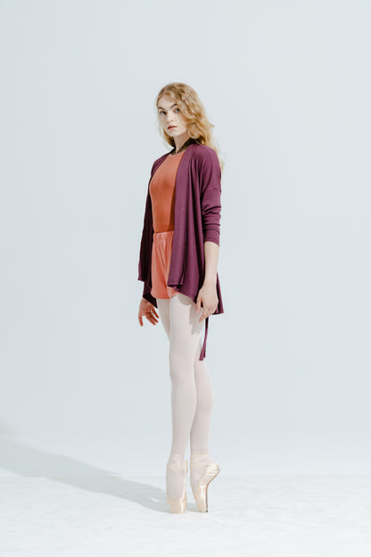 MODAL® SHORT GOWN AND PANTS SET - SHADOW