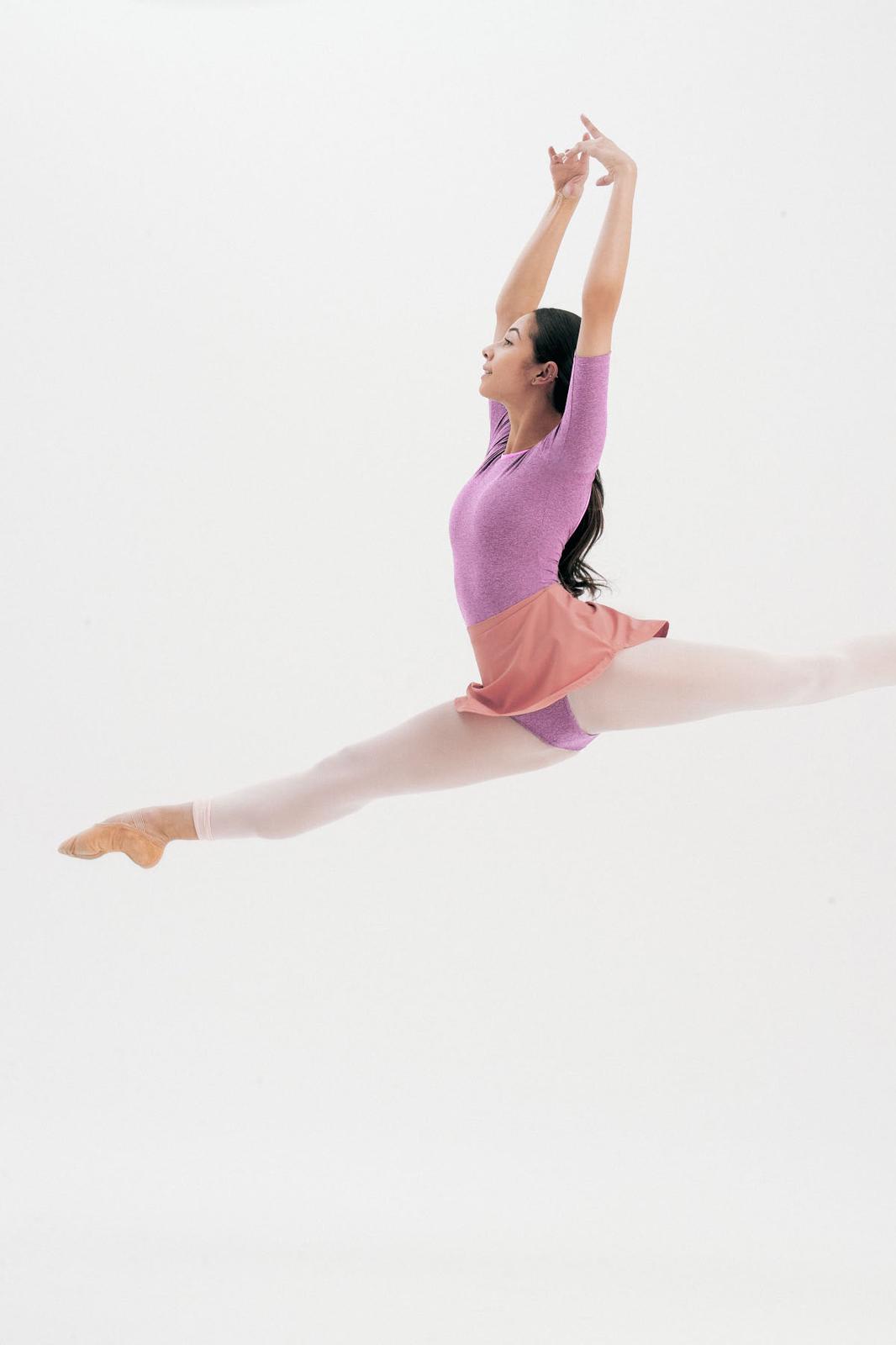 CREORA® SLEEVED-LEOTARD | LIGHT ORCHID