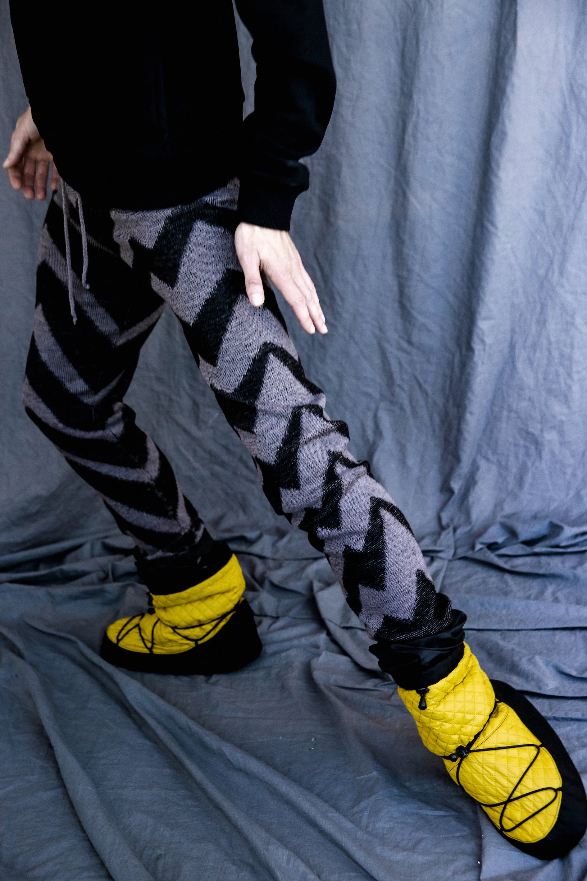 Transformer booties Mustard by Igor Kolb