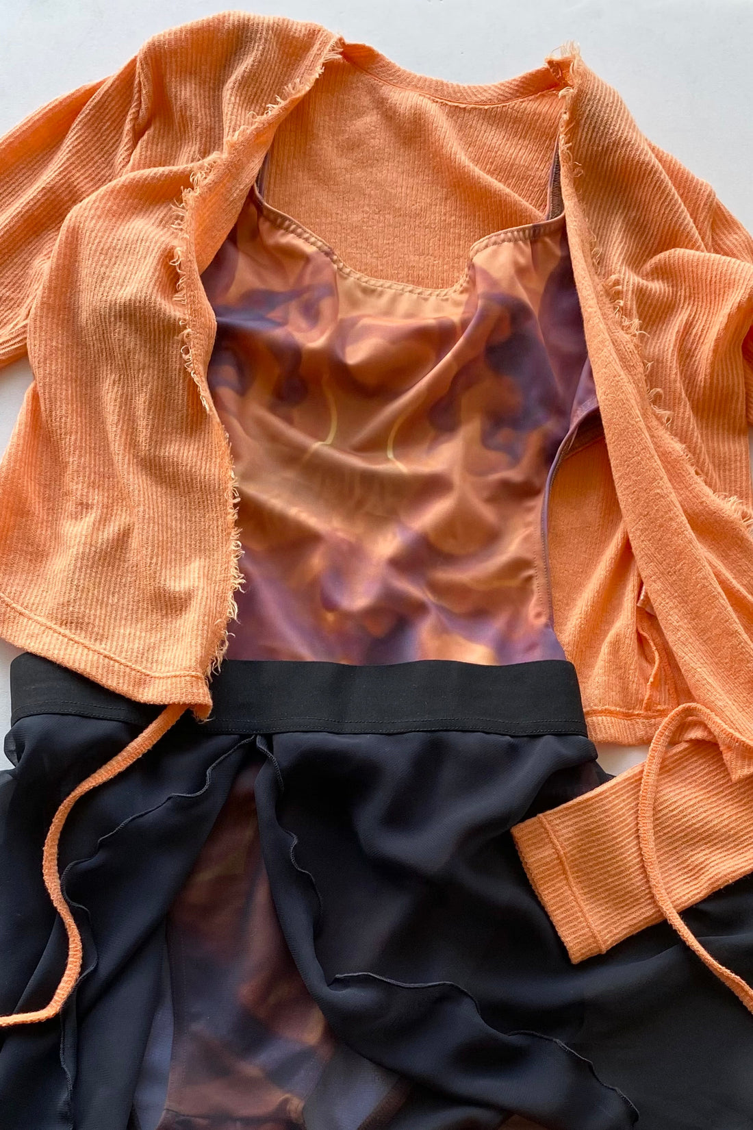 TENCEL™ WRAPPED TOP | ORANGE