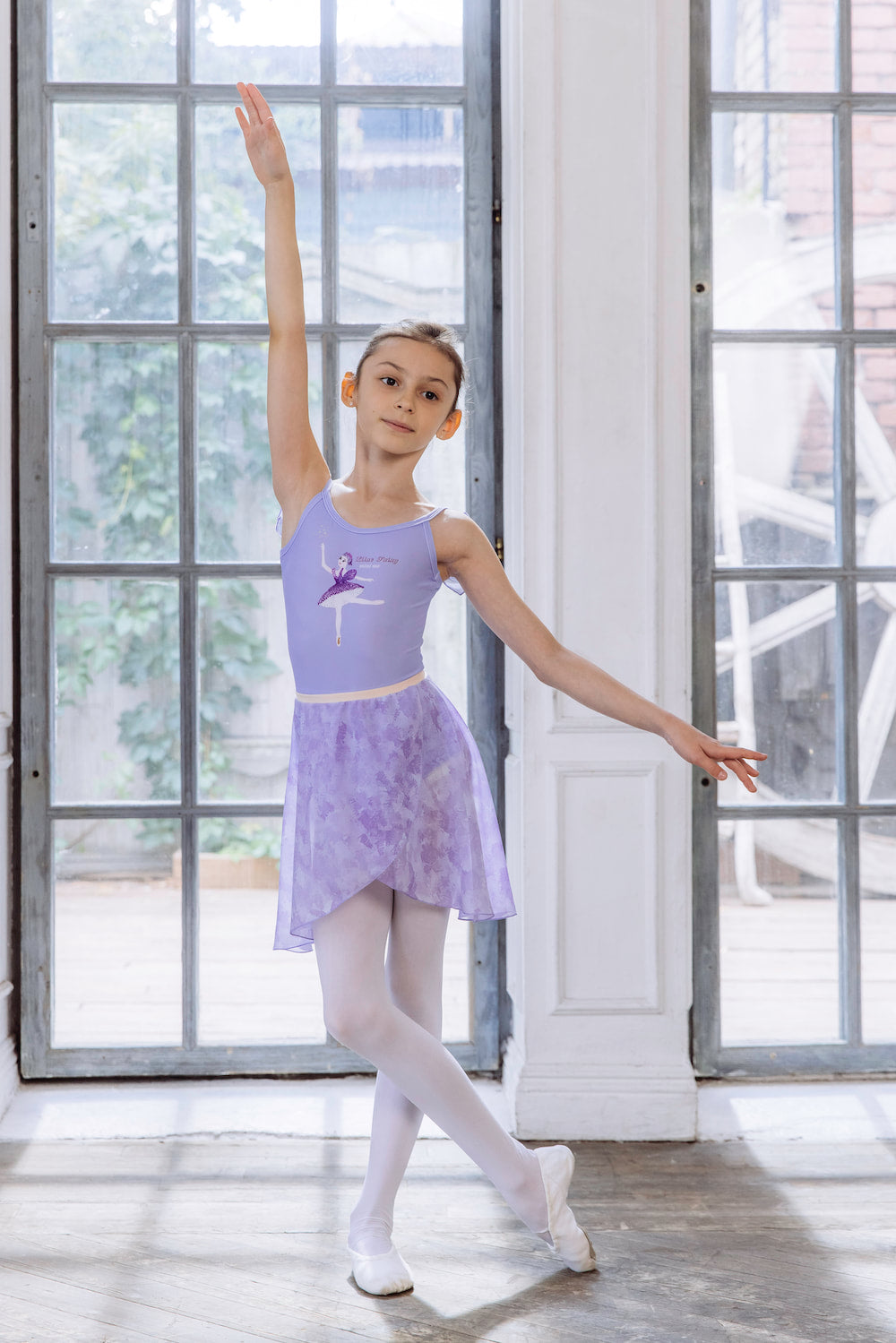 Girls tunique-skirt mini | Pastel lilac