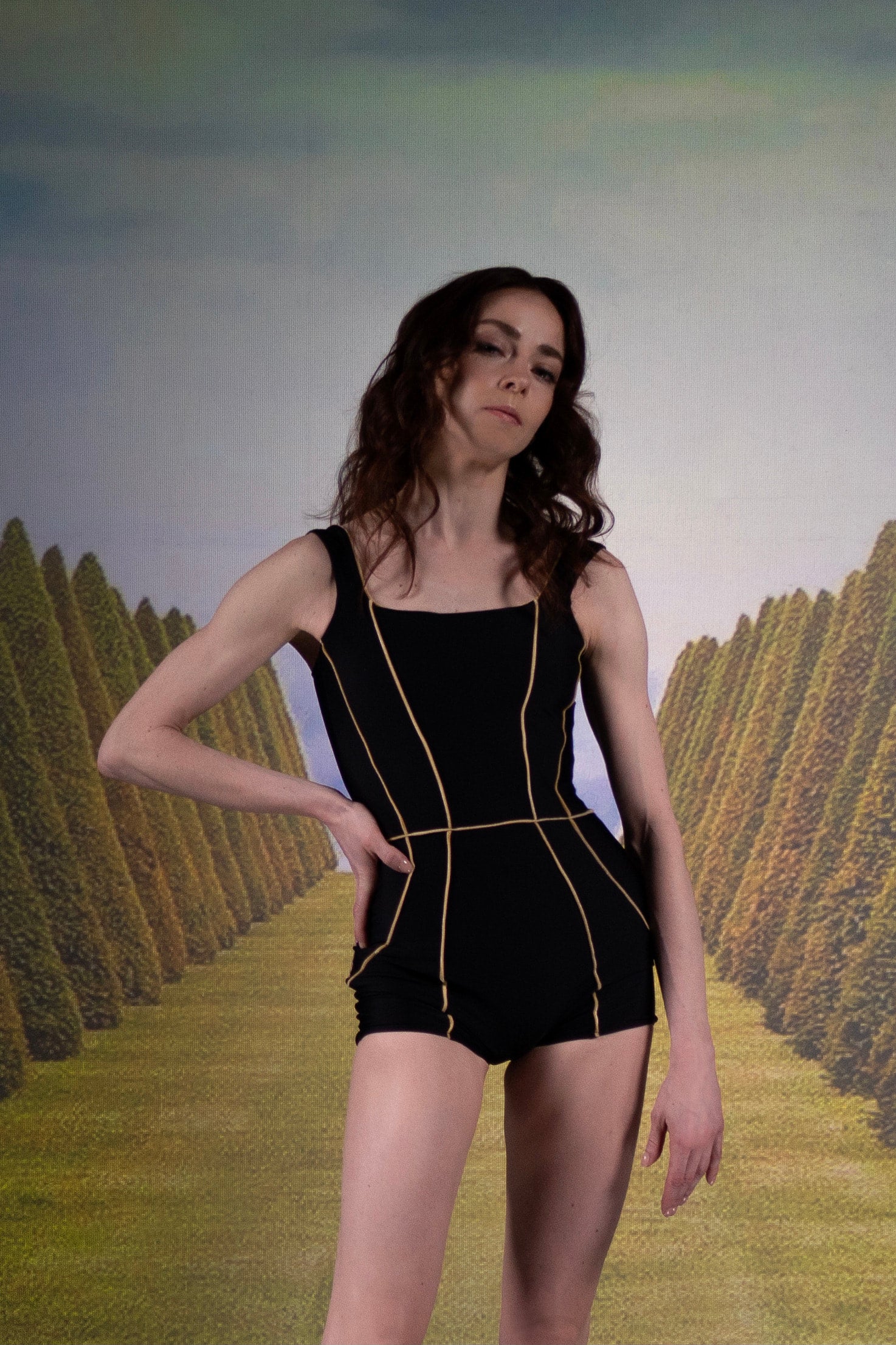 Corset leotard | Black