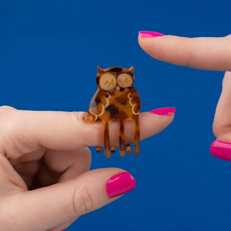 OWL MINI HAIR CLAW