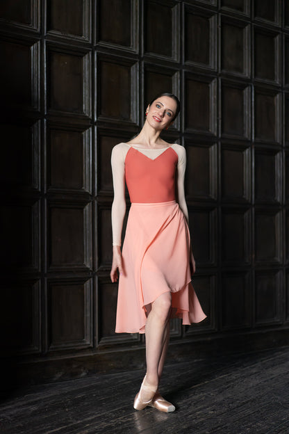 Tunique-skirt midi | Juicy peach