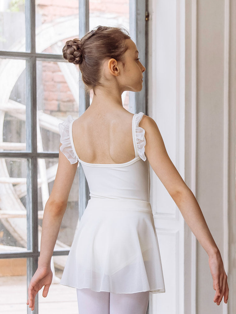Girls tunique-skirt mini with slits | Champagne