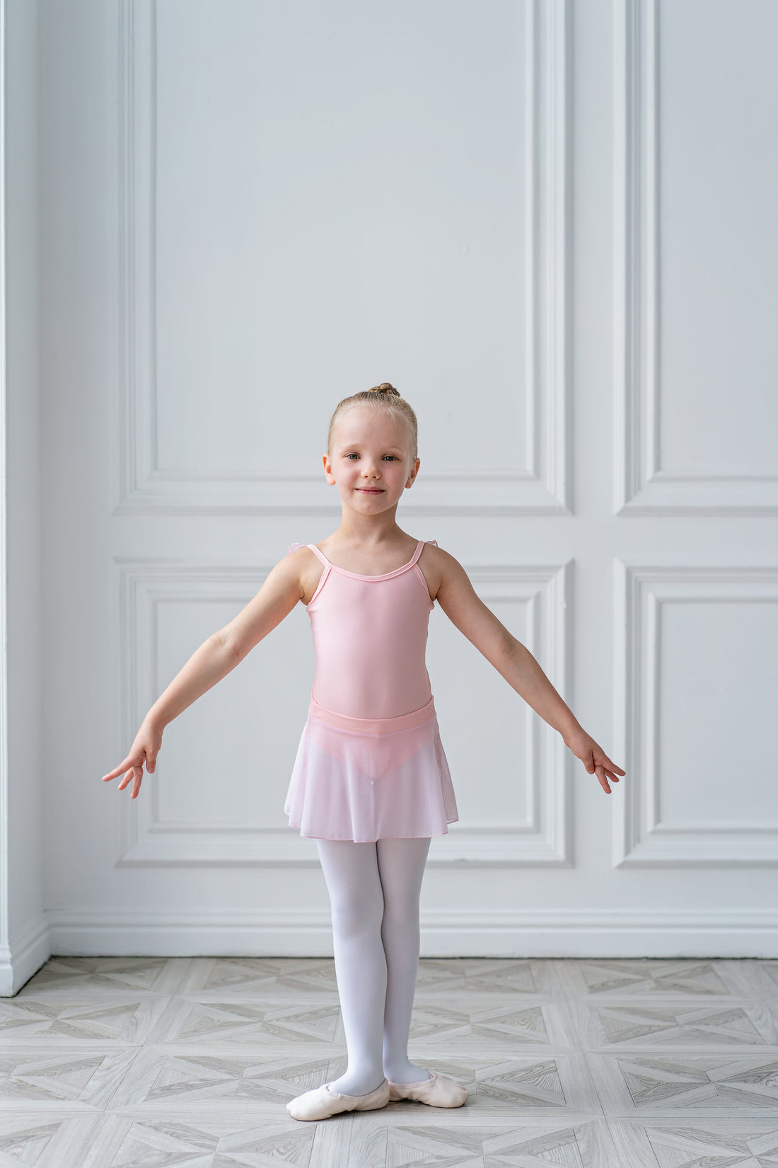 Girls tunique-skirt mini with slits | Pink