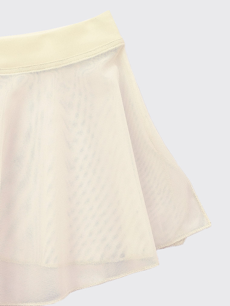 Girls tunique-skirt mini with slits | Champagne