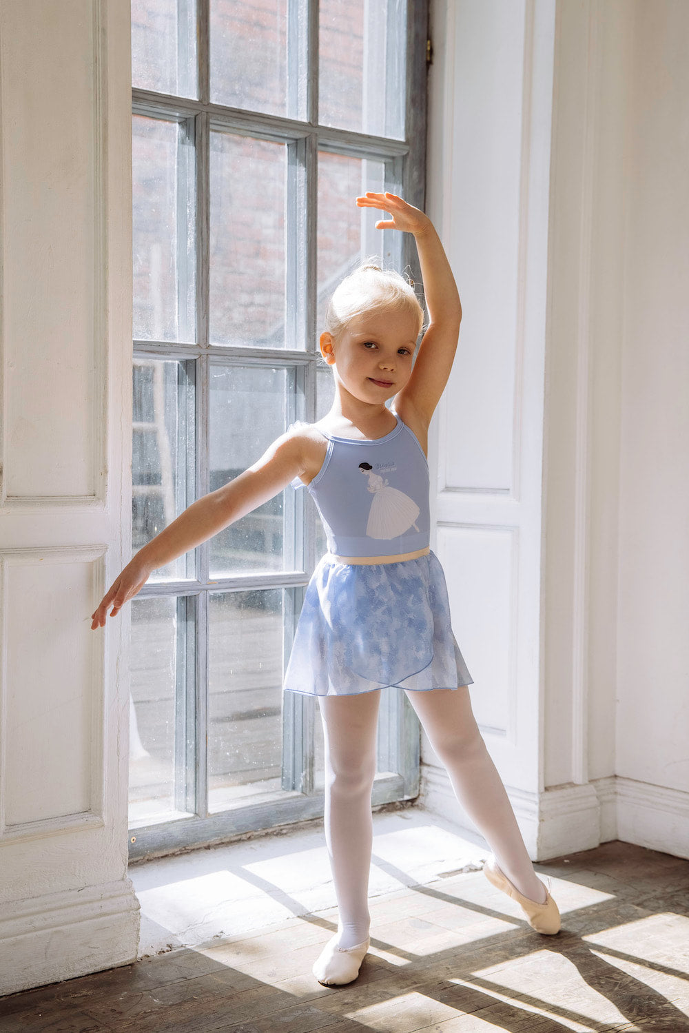 Girls tunique-skirt mini | Pastel blue