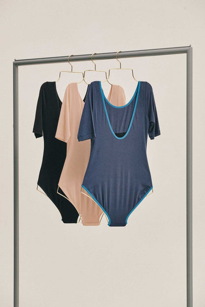 TENCEL™ Sleeved leotard | Ballet Pink