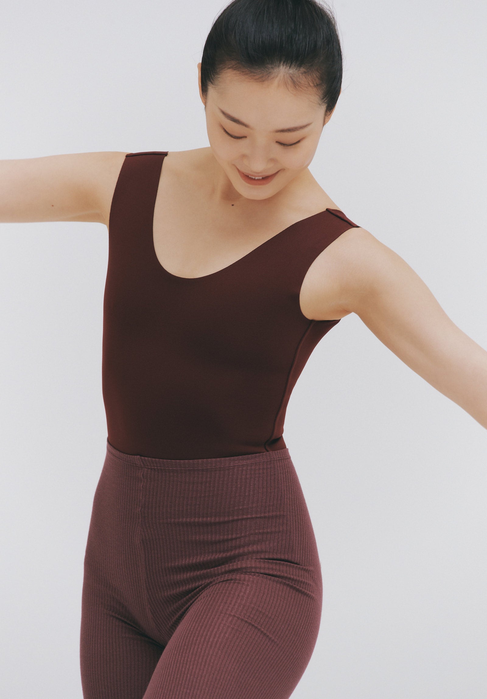 MODAL® SHORT GOWN AND PANTS SET - SHADOW
