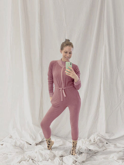 MODAL® FITTED JUMPSUIT | DUSTY PINK