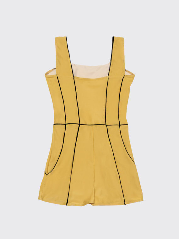 Corset leotard | Gold