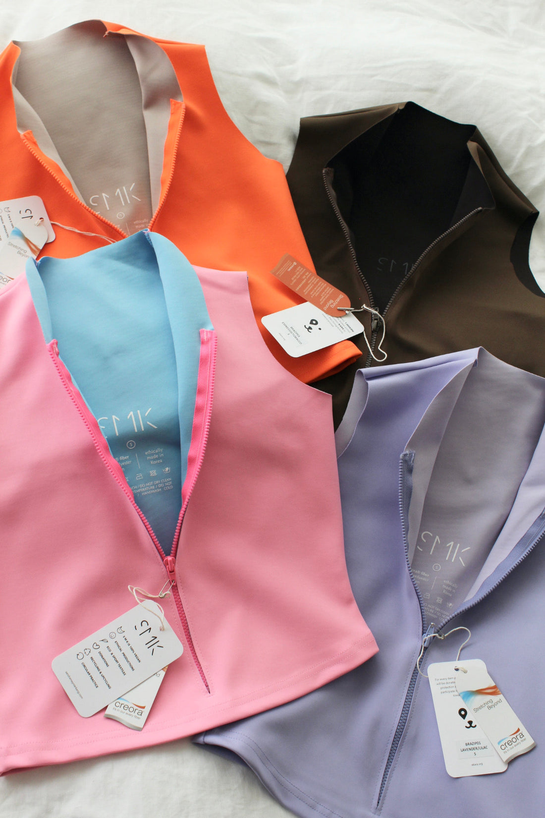 ZIPPERED HALF TOP | HOT PINK