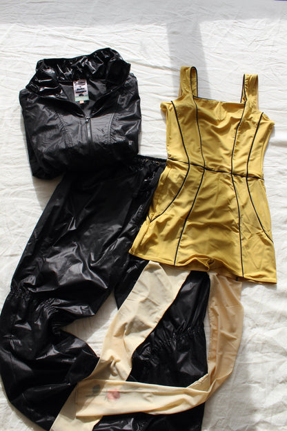 Corset leotard | Gold