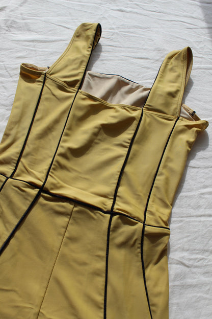 Corset leotard | Gold