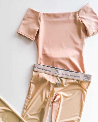 Translucent Ziphirus leggings Zold | beige