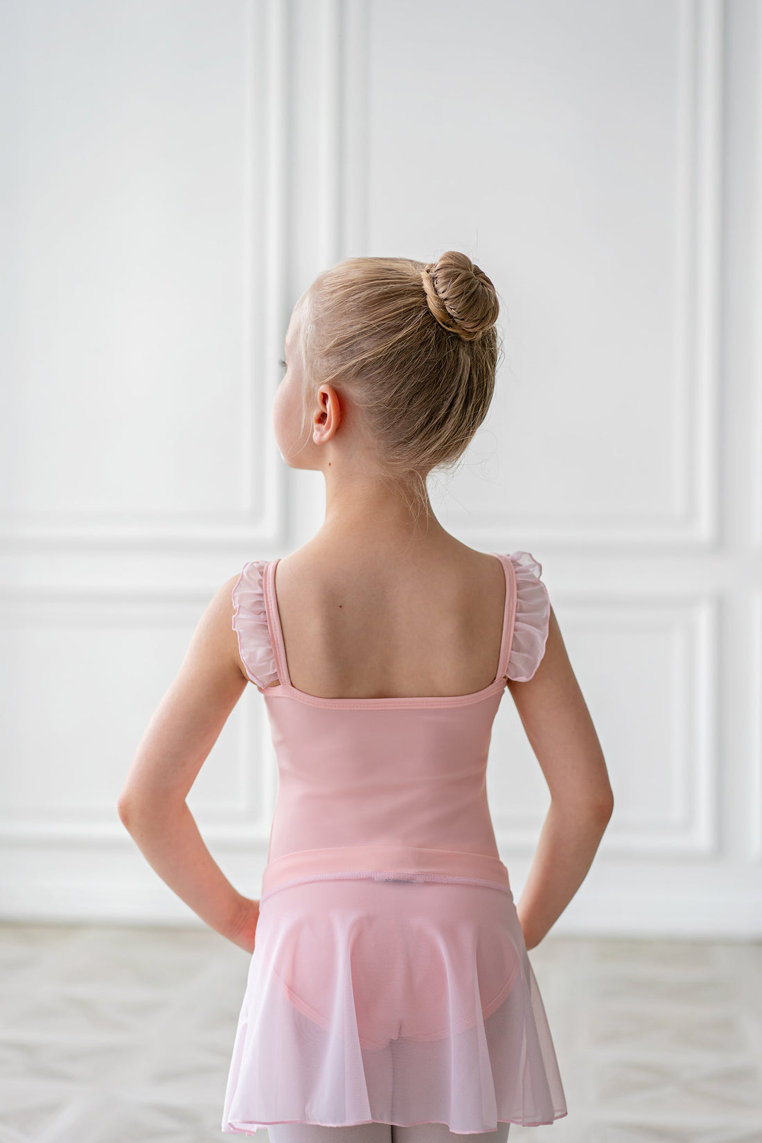 Girls tunique-skirt mini with slits | Pink