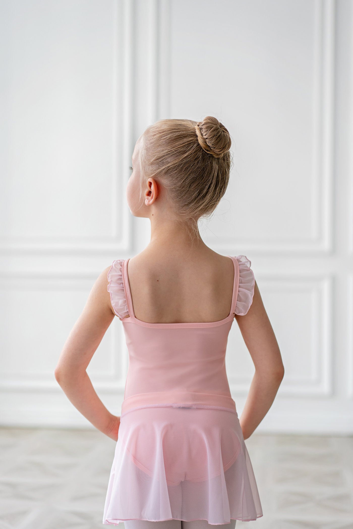 Girls tunique-skirt mini with slits | Pink