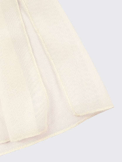 Girls tunique-skirt mini with slits | Champagne
