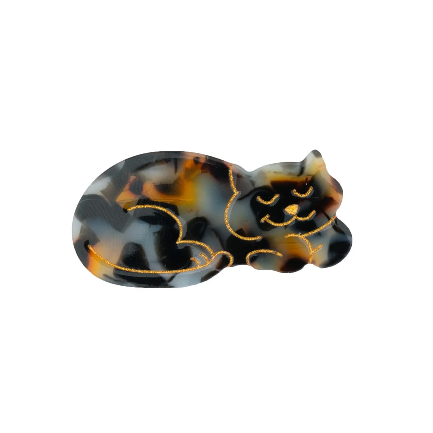 TORTOISESHELL CAT HAIR CLIP