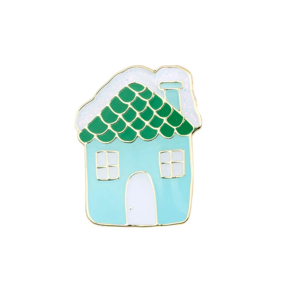 SNOWY HOUSE PIN
