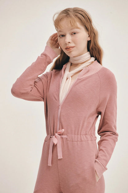 MODAL® FITTED JUMPSUIT | DUSTY PINK