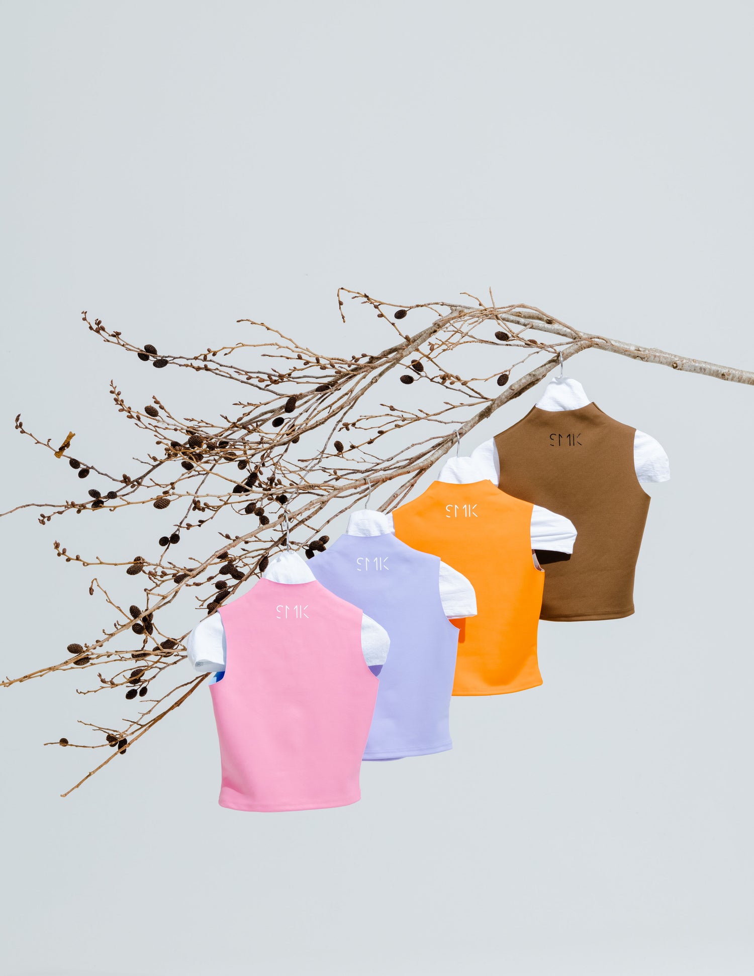 ZIPPERED HALF TOP | TOBACCO