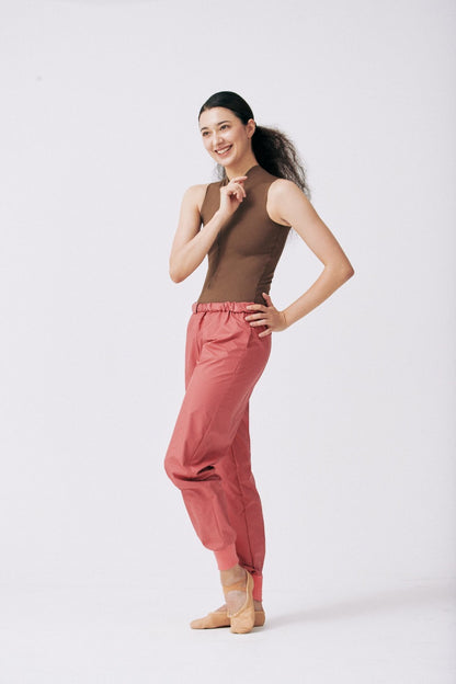 ZIPPERED HALF TOP | TOBACCO