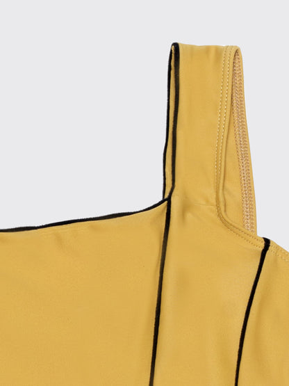 Corset leotard | Gold