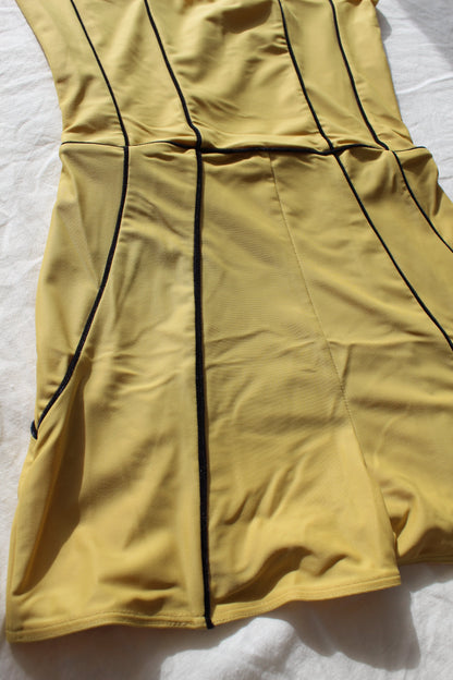 Corset leotard | Gold