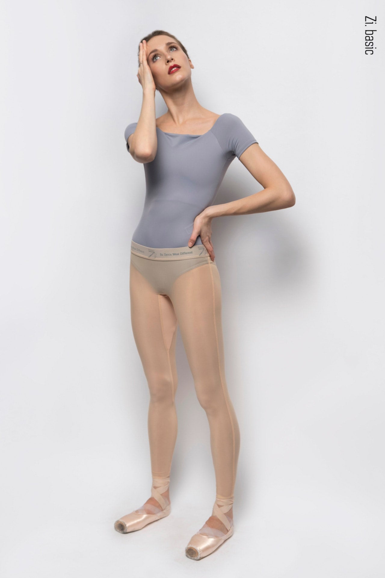 Translucent Ziphirus leggings Zold | beige