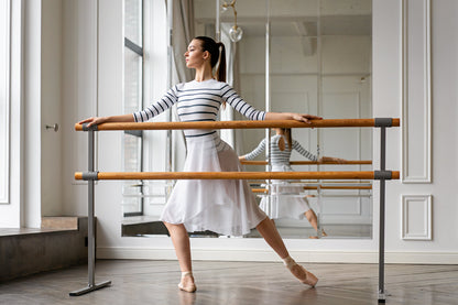 Nautical striped cut leotard