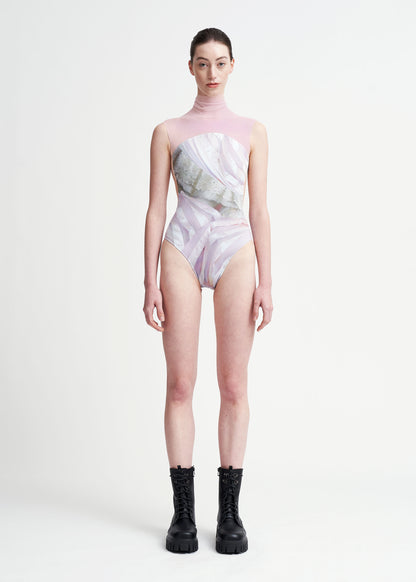 LILITH_9.5 | HIGH NECK X PINK MESH